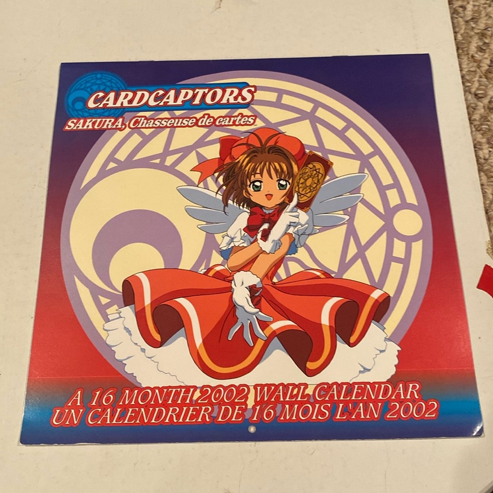 Vintage 2002 Cardcaptor Sakura Calendar